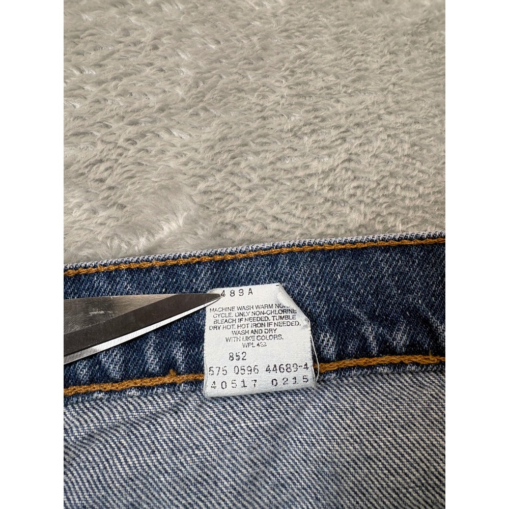 Vintage 90s Levis 517 Orange Tab Bootcut Jeans Made USA Men W36 L30 - Picture 4 of 10
